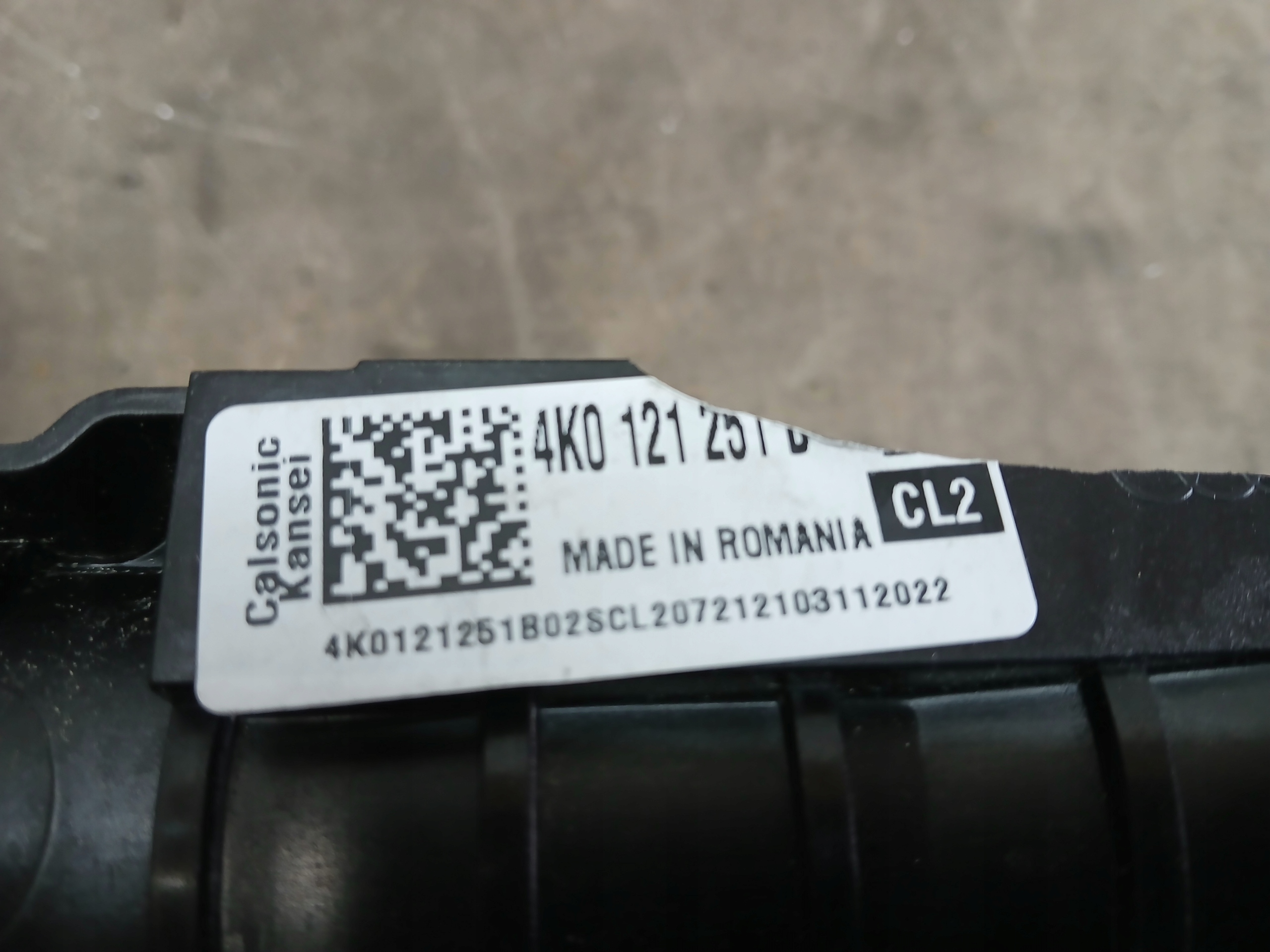 water cooler AUDI A6 C8 4K 4K0121251D