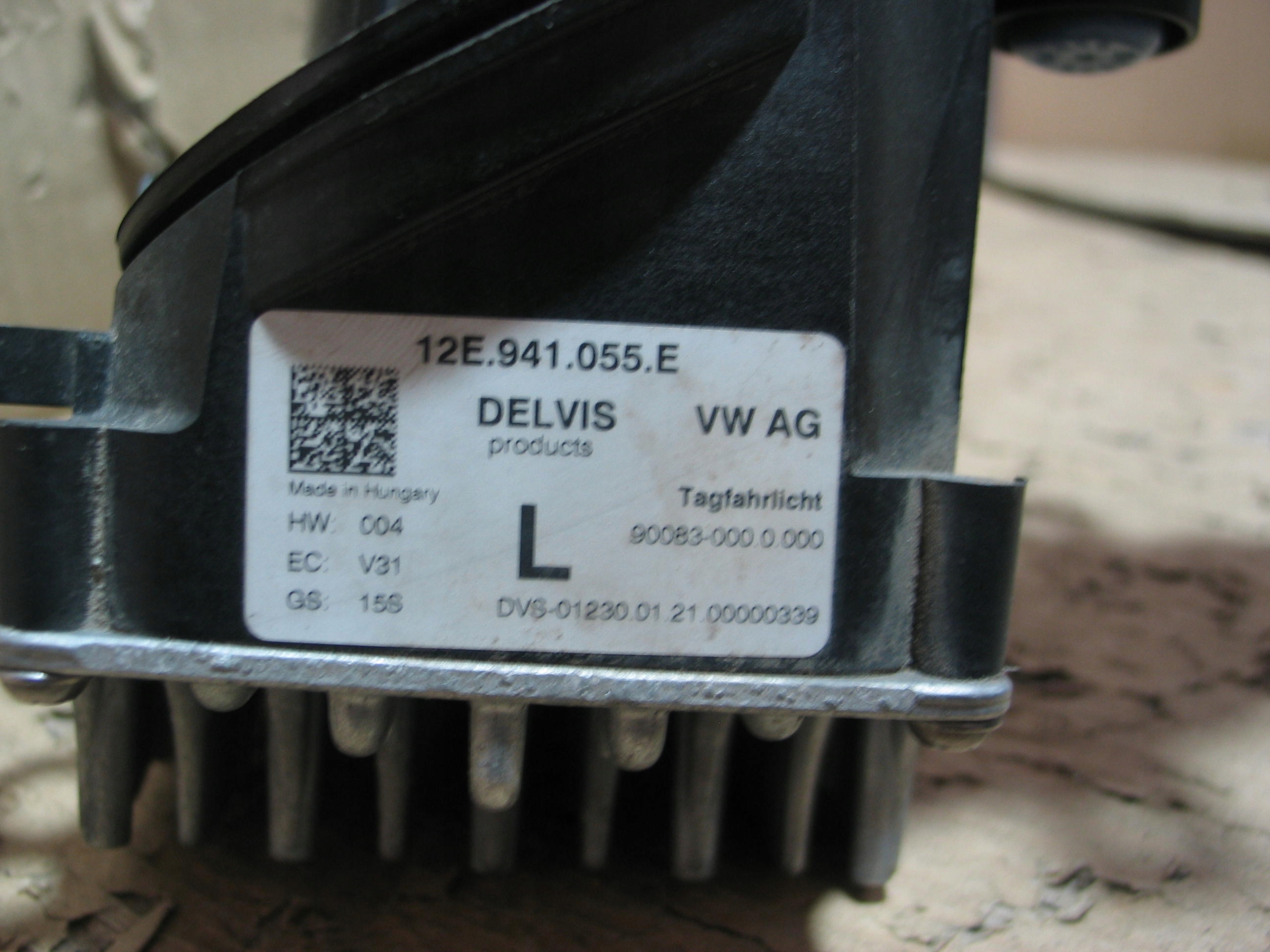 HALOGEN LED DRL LEWY VW E-UP MII ELECTRIC 21R