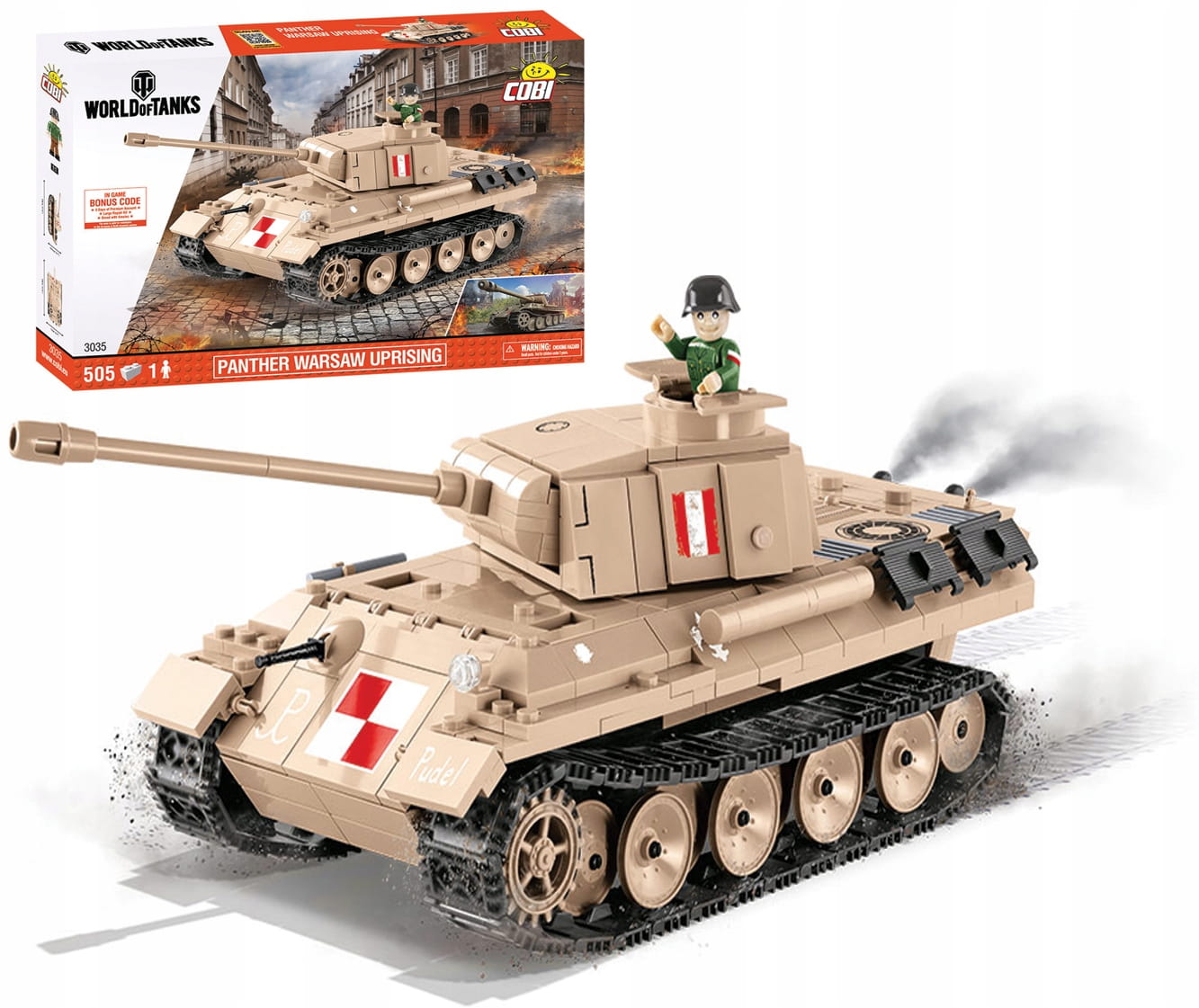 Klocki Cobi Mała Armia WOT czołg Panther V Magda