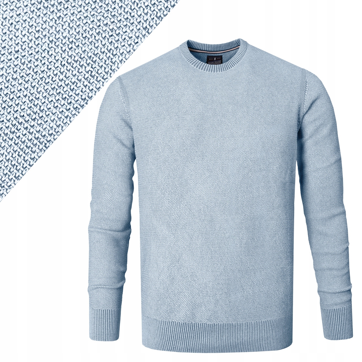 Elegantní pánský Svetr Modrý Klasický bavlněný Ignacio L Pako Jeans