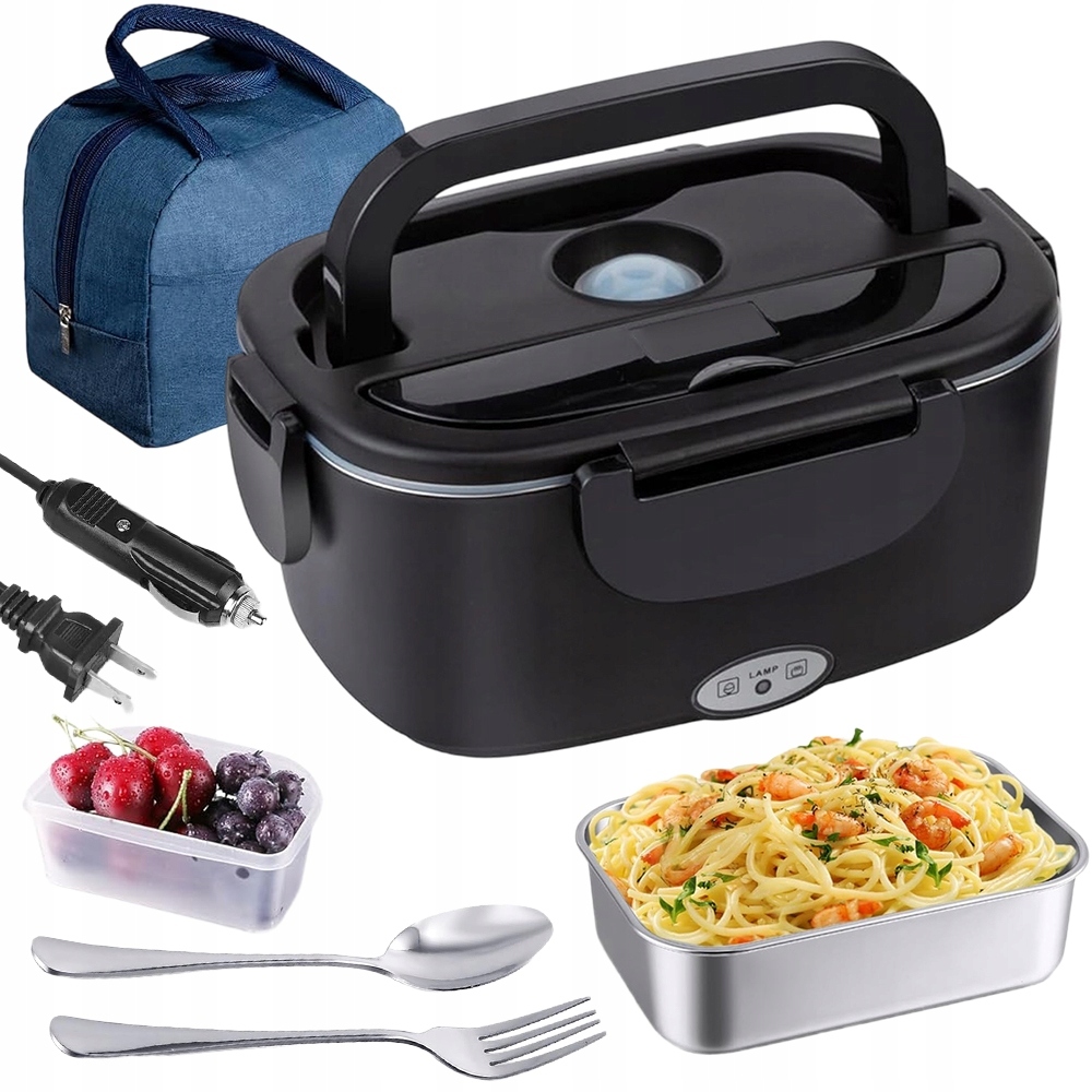 Elektrický Vyhřívaný Obědový Box 1500 ML 60 W Nerezová Ocel Trvanlivost