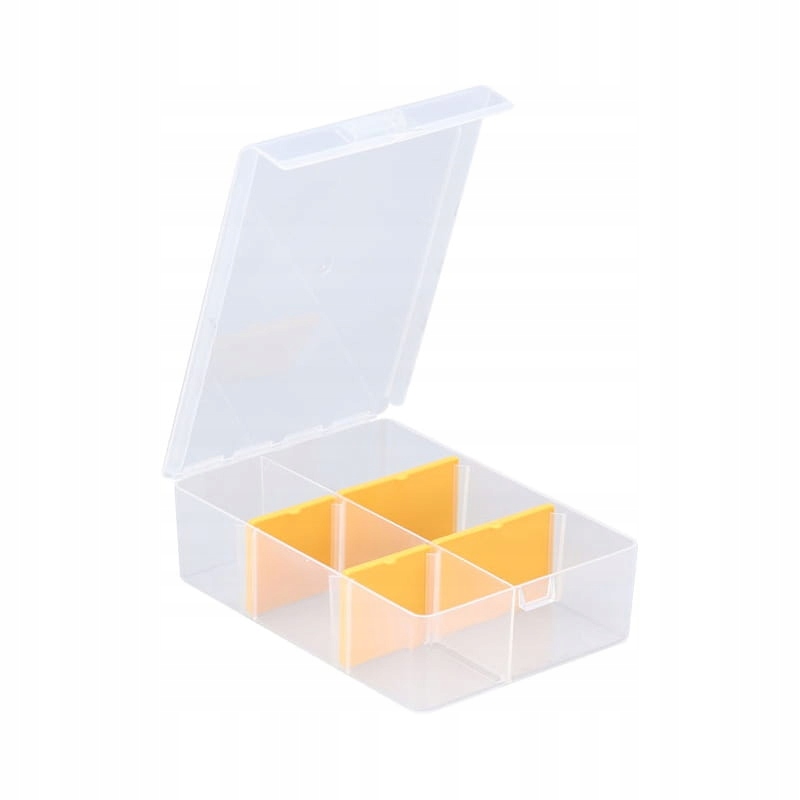Przezroczysty organizer z 4 przegrodami