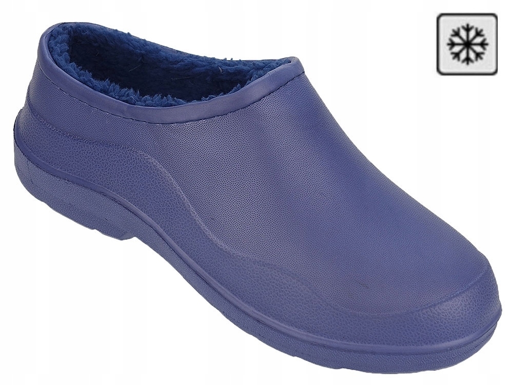 KLAPKI OGRODOWE MĘSKIE OCIEPLANE PIANKOWE KALOSZE LEKKIE WODOODPORNE LACZKI