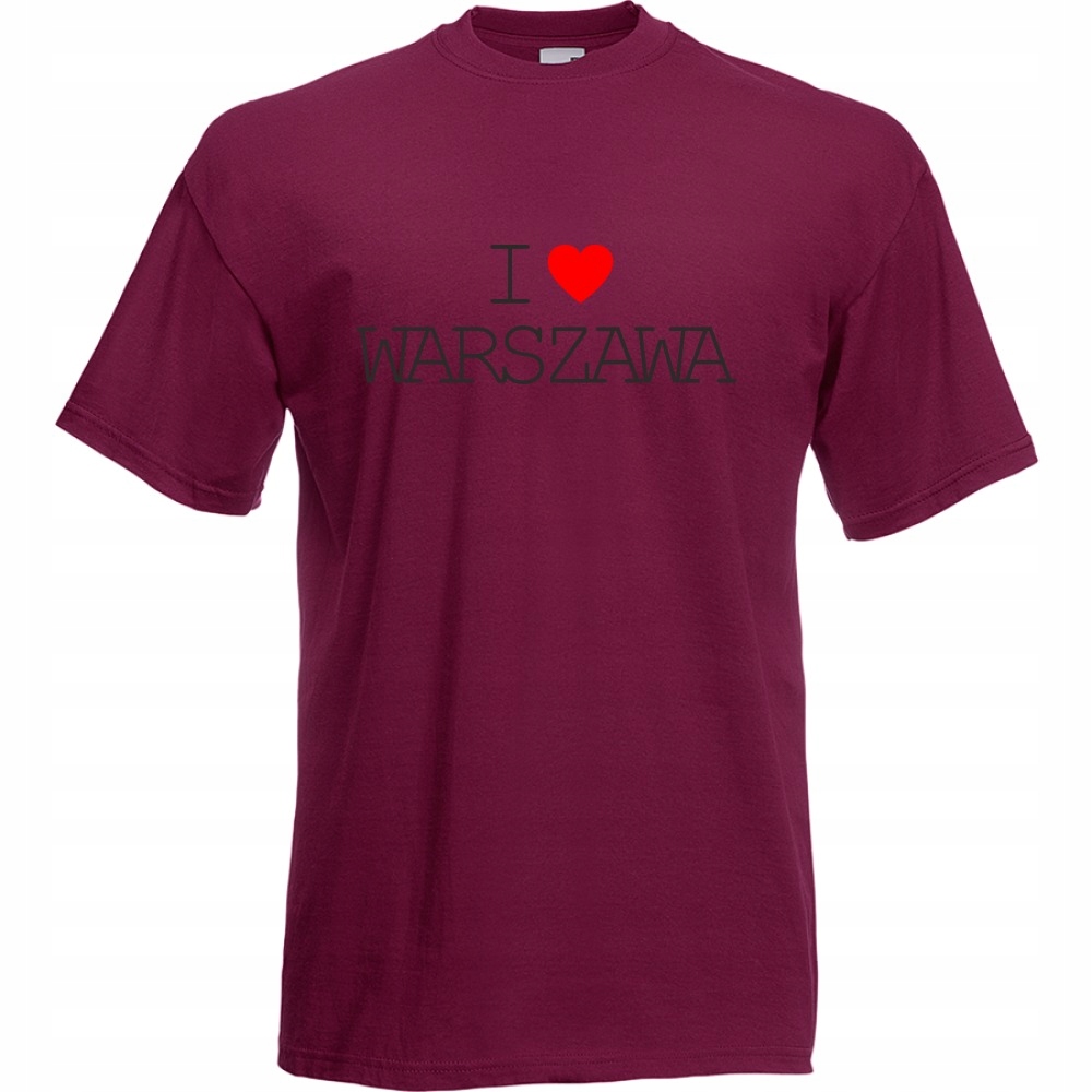 

Koszulka Warszawa stolica Polska XL burgund