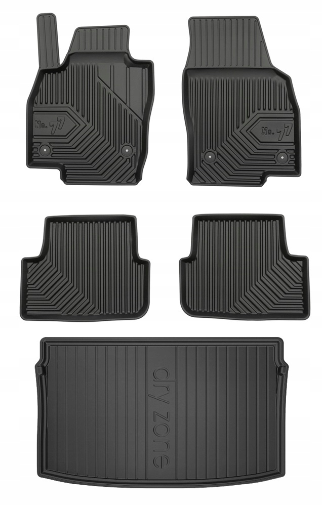 Set 77 Koberce a rohože Vw Polo 6 Hatchback od roku 2017- g
