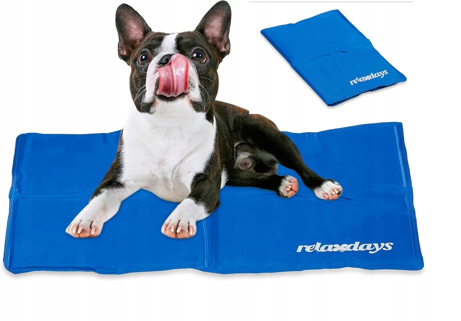 Levně Chladící podložka Pro Psa Kočku 90 x 60 cm Samochladící Pelíšek Gelová Tlustá