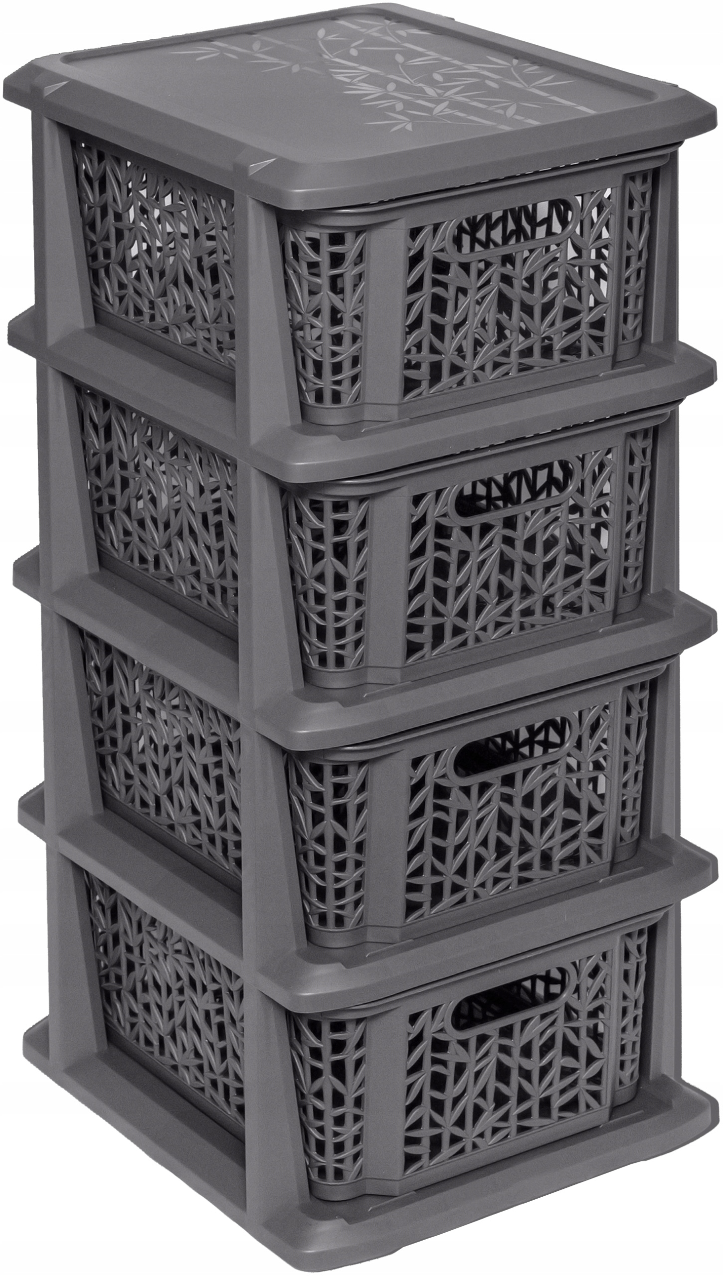

Branq Regał łazienkowy słupek 4x kosze Bamboo