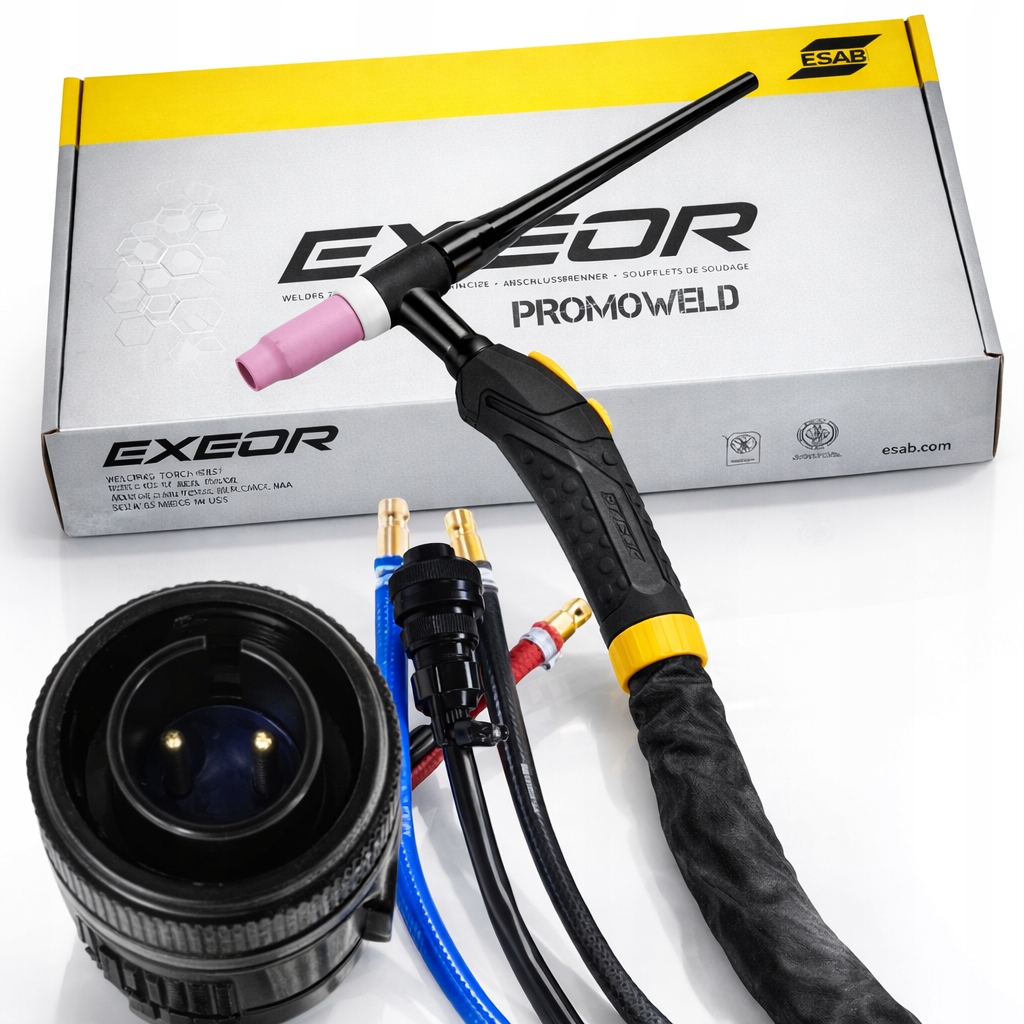 Uchwyt spawalniczy Tig Esab Exeor SR18 4m chłodzony cieczą