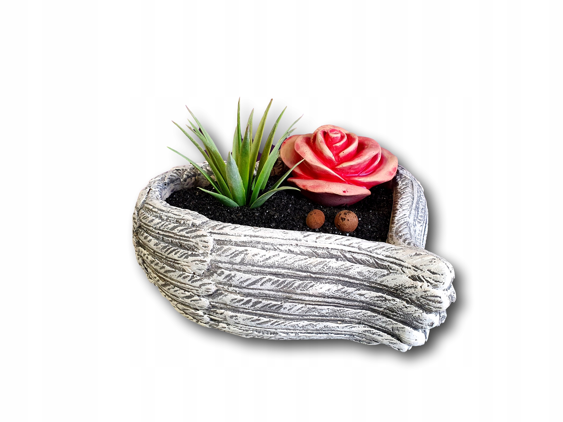 Dekoracja Serce z miejscem na ozdobę Duża 24x24 cm