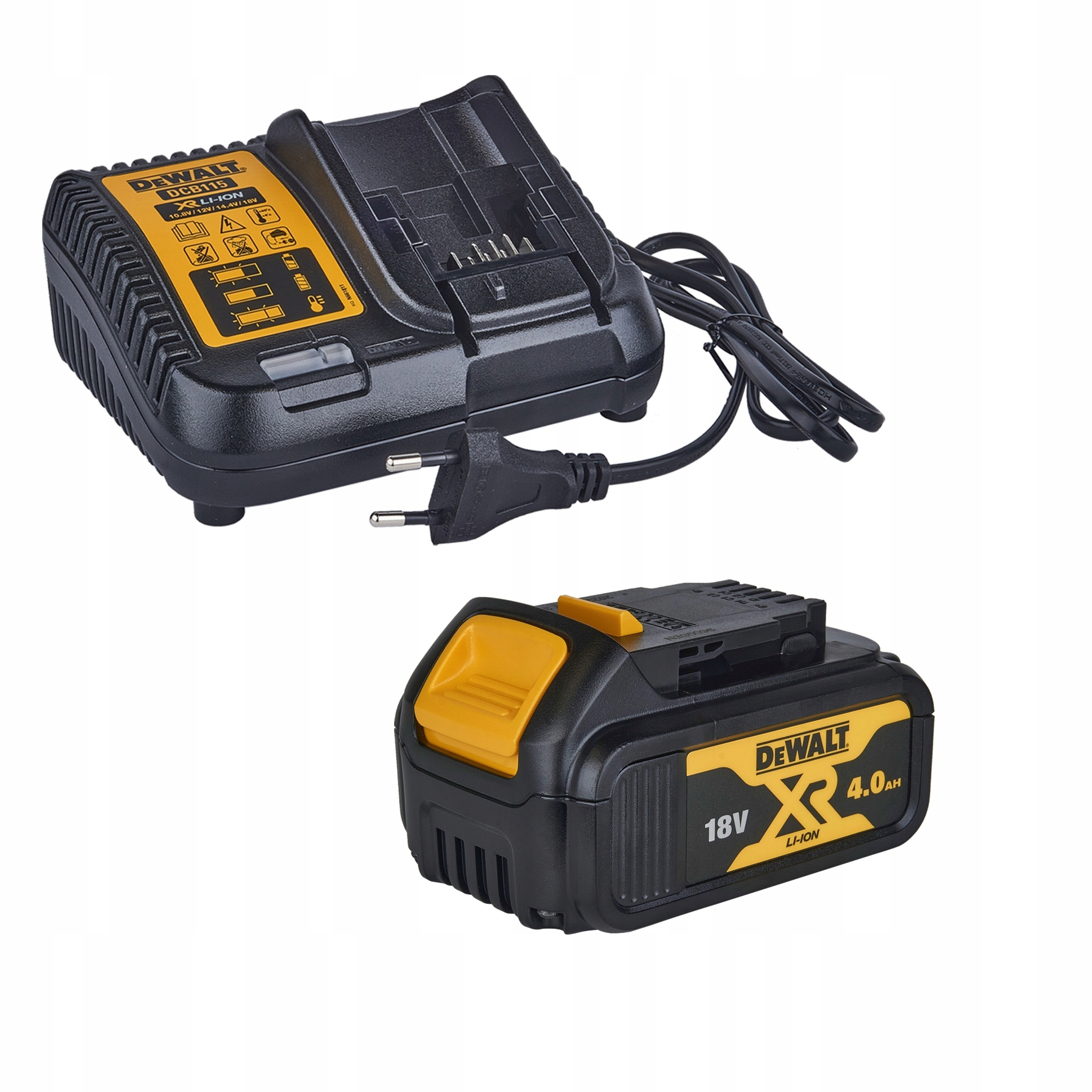 Akumulator 18V DCB182 ładowarka DCB115 M1 DeWALT
