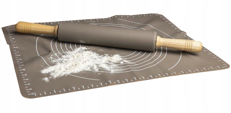 

Zestaw Mata, Wałek Do Ciasta Silikon Anide Florina