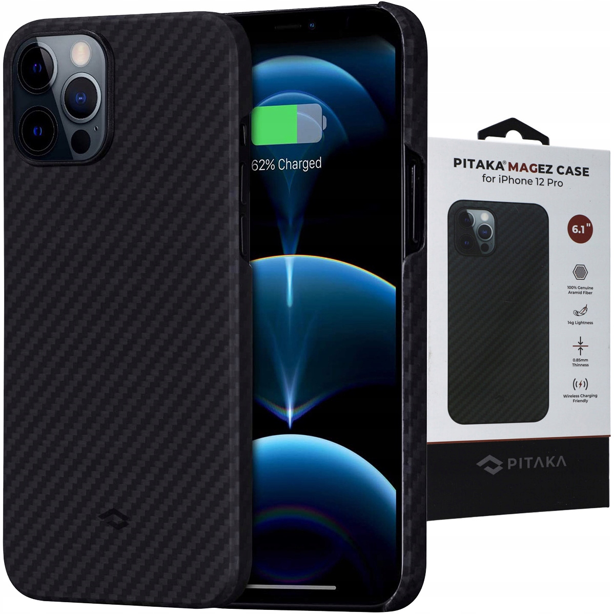 

Etui do iPhone 12 Pro, Pitaka MagEZ Case, obudowa