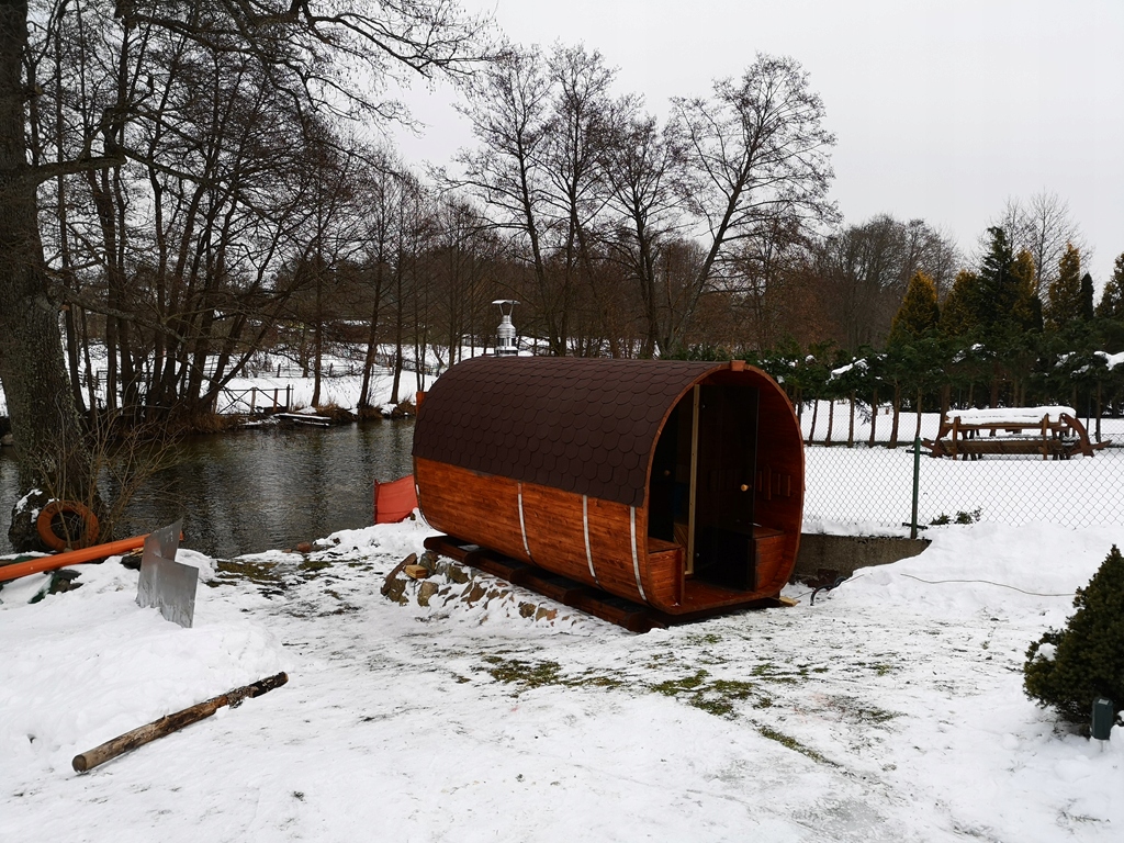 Lauko sauna-namelis su persirengimo zona, Stoveman krosnelė, su patogia komplektacija nuotrauka 9