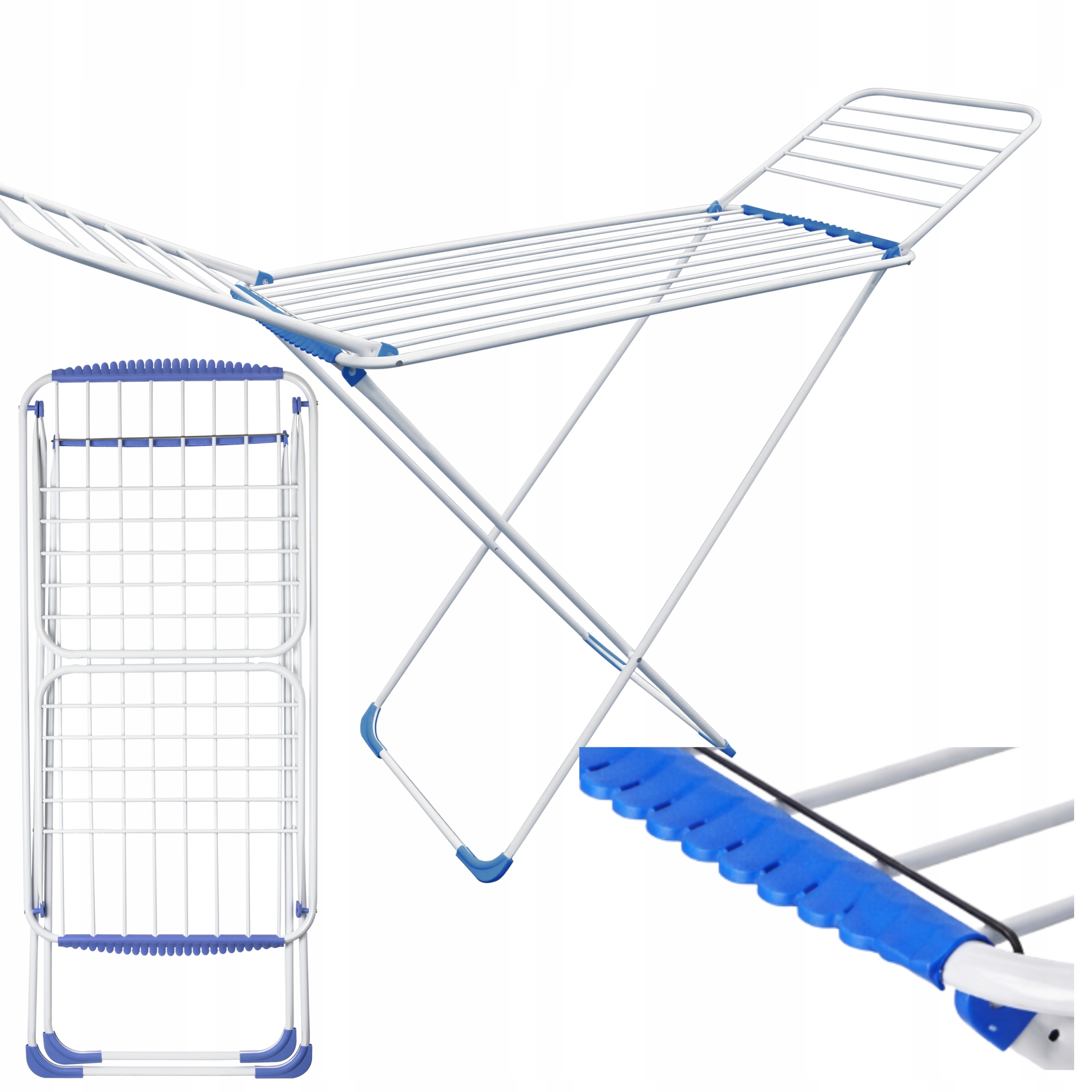 Levně Sušák, skládací, silný, 18 m, klipy na oblečení, volně stojící