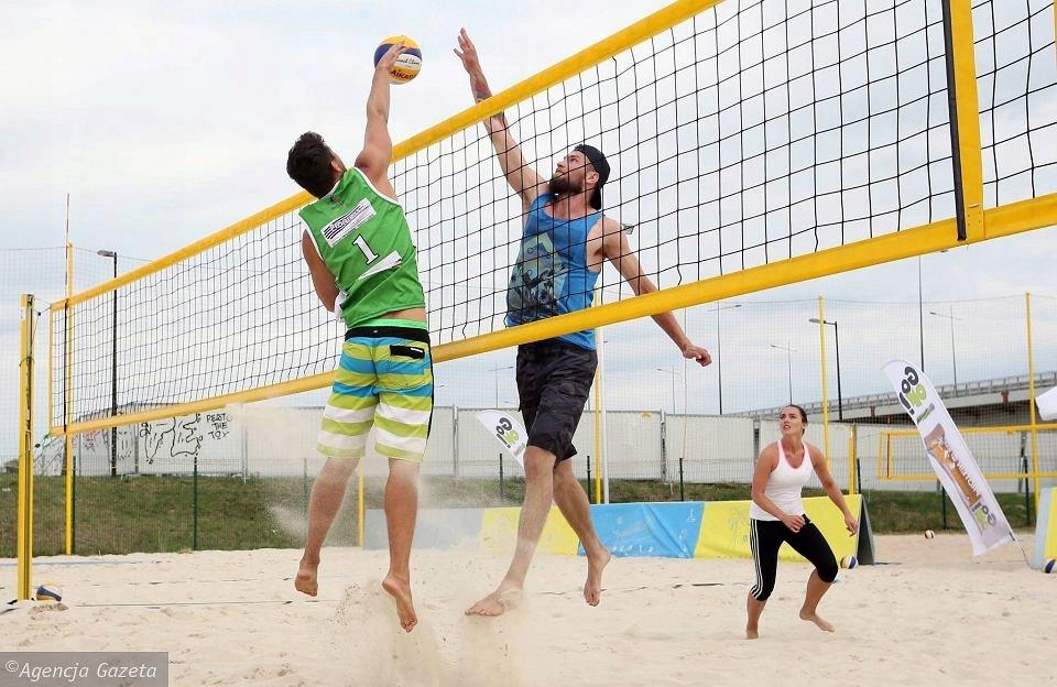 SIATKA DO SIATKÓWKI PLAŻOWEJ PROFESJONALNA BLUE Szerokość oczka 10 cm