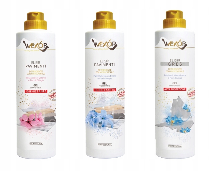 Sada Wexor – 3x Tekutý čistič podlah 750 ml