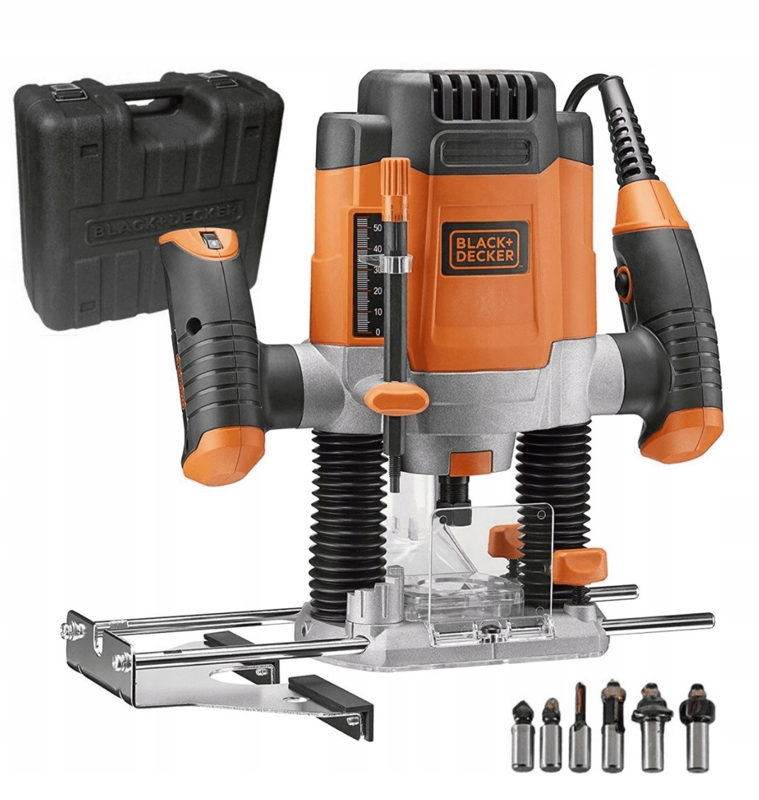 Horní frézka 1200 W 6 fréz BlackDecker