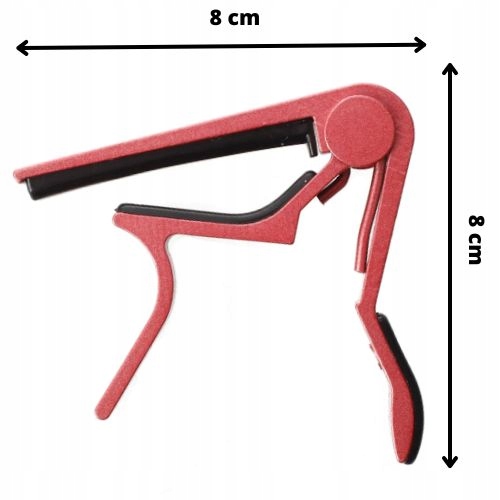 Kapodaster PRO czerwony różowy metalowy aluminiowy gitara gitarowy ukulele EAN (GTIN) 5906583301747