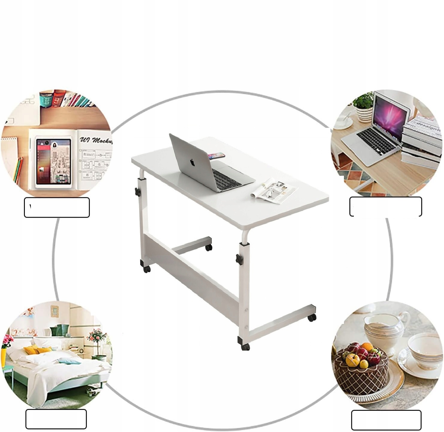 STOLIK POD LAPTOPA MOBILNY STOLIK KAWOWY REGULACJA Marka bez marki