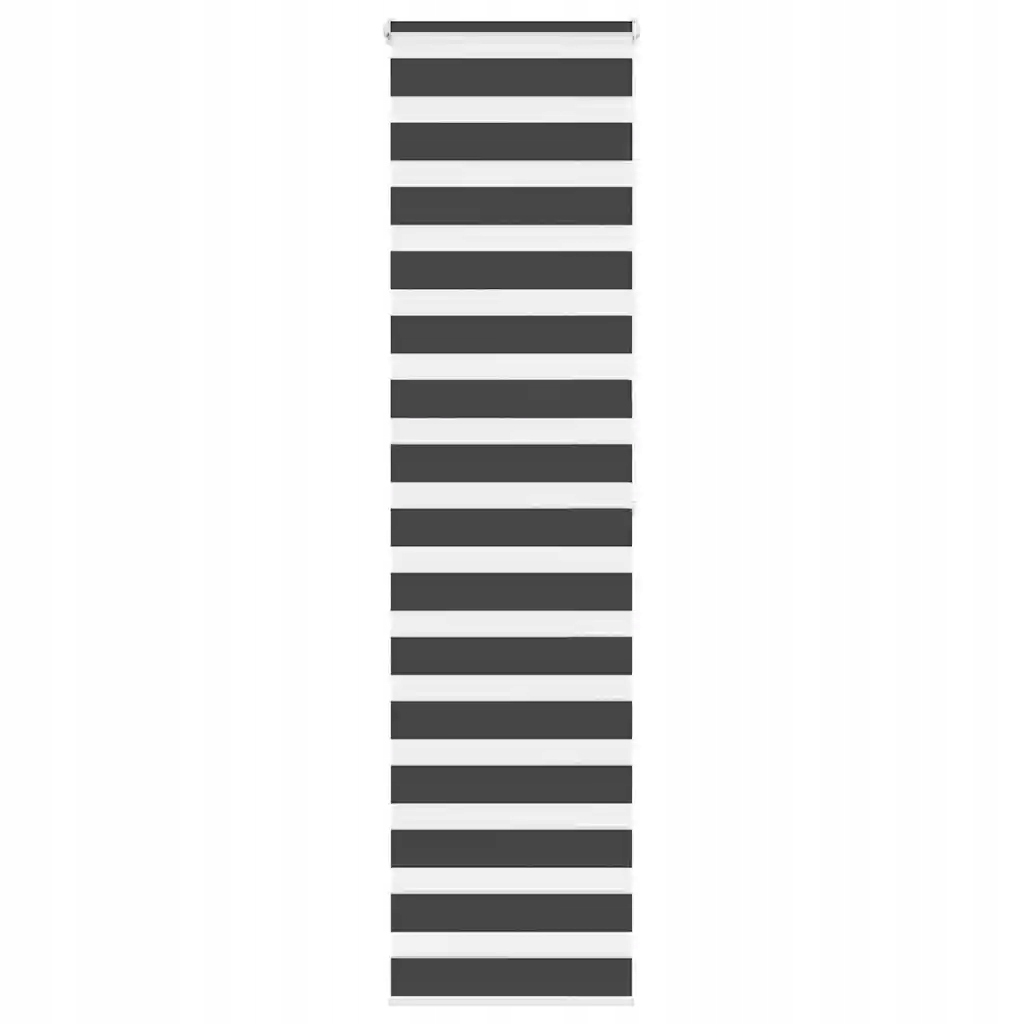 Zebra roleta černá 60x200 cm šířka látky 55,9 cm polyester Černý 4014253