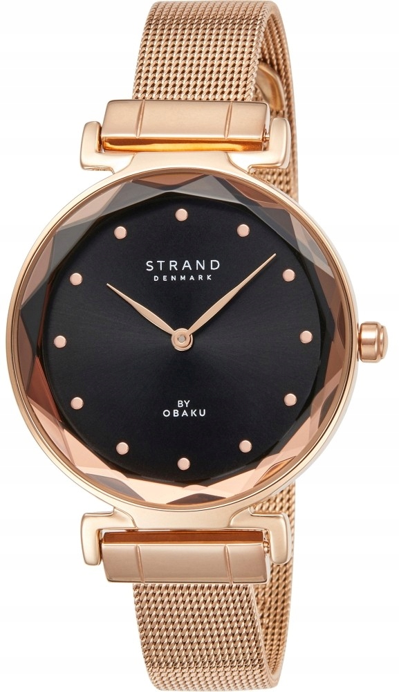 Nové originální dámské hodinky Strand od Obaku S731LXVBMV růžové zlato