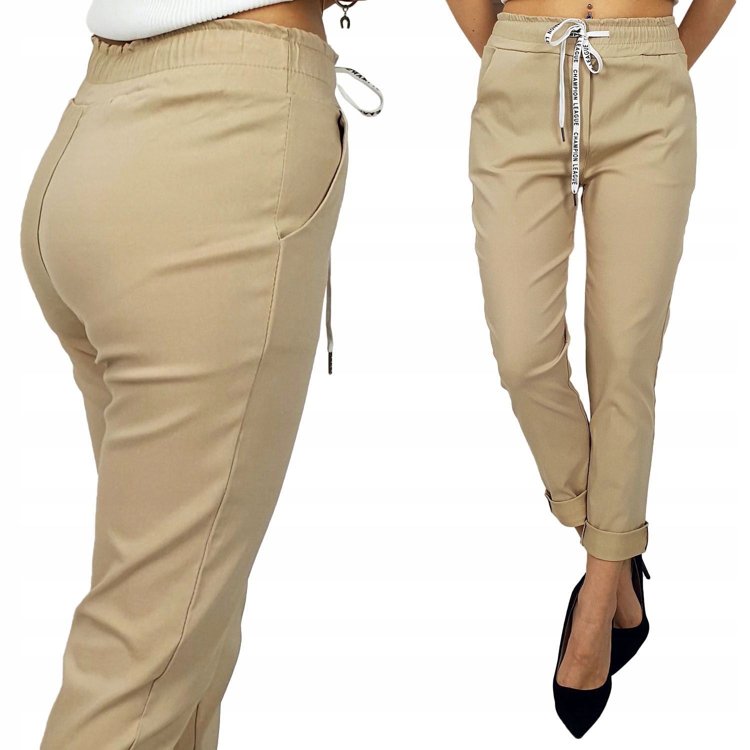 

#elastyczne - Spodnie - Damskie - Cygaretki Kolory