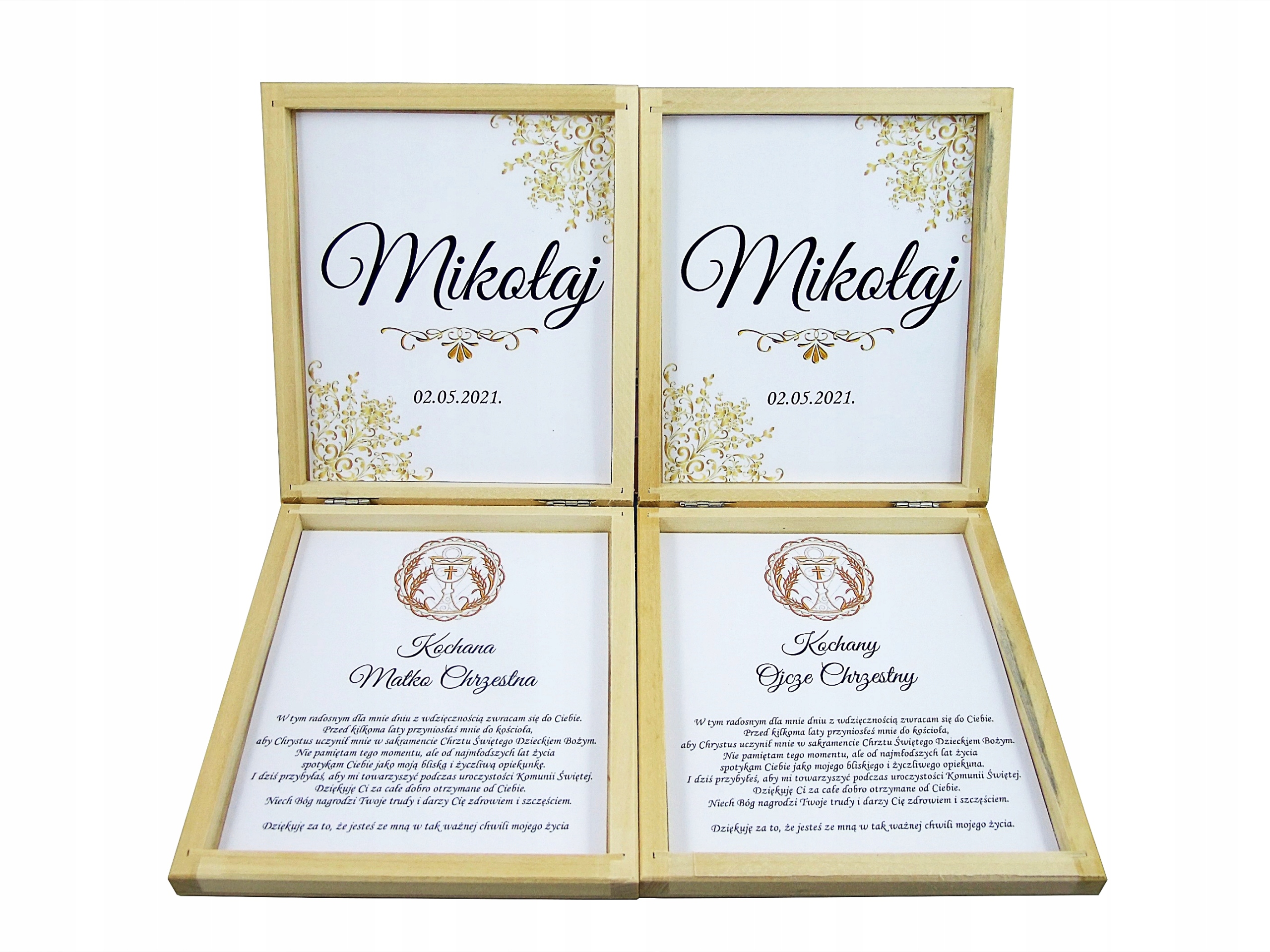 Podziękowanie Dla Rodziców Chrzestnych Komunia Rodzaj inny