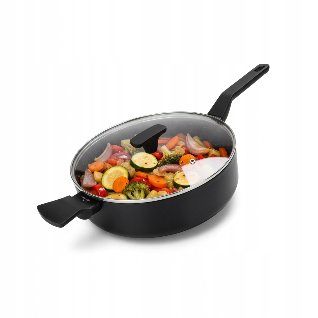 Zwieger Veron Patelnia głęboka 28 cm z pokrywką Pfluon non-stick