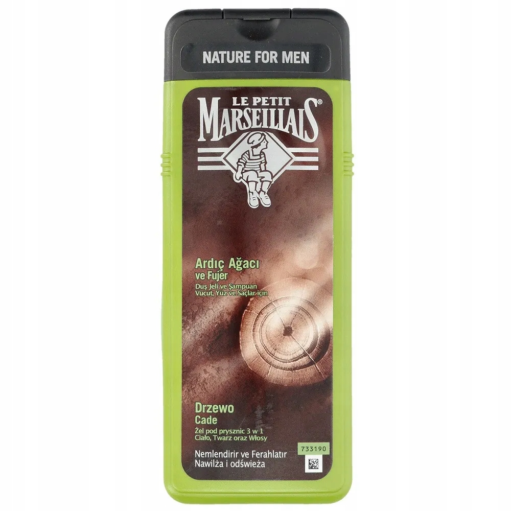 

Nature For Men żel pod prysznic 3w1 Drzewo Cade 40
