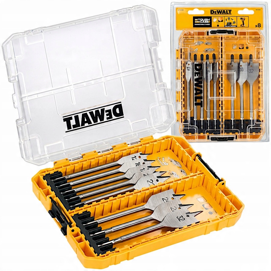 

Wiertła łopatkowe 12-32mm 152mm 8el Dewalt DT70750