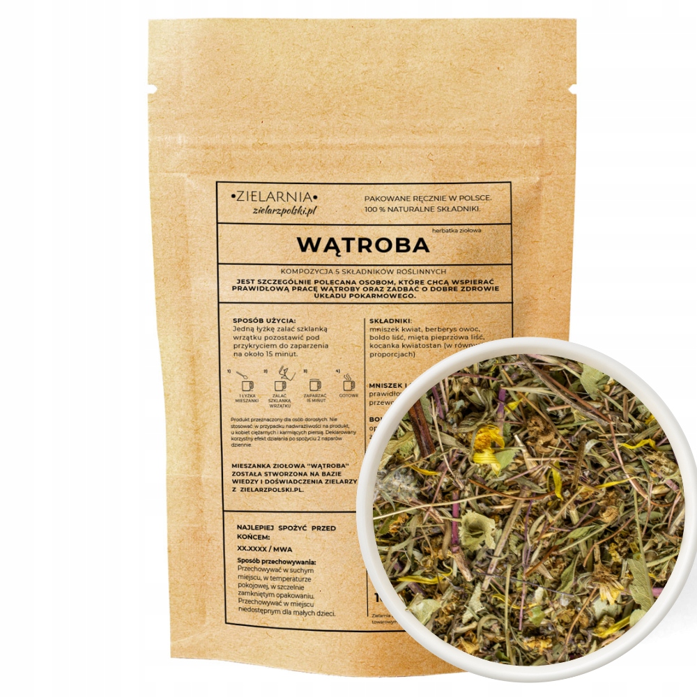 Levně Játra bylinný čaj 100 g Zielarzpolski.pl