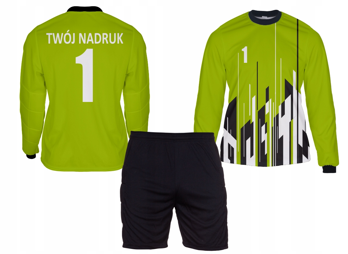 brankářská souprava mikina s krátkým potiskem Váš Potisk 9.3 Seledyn velikost L-170