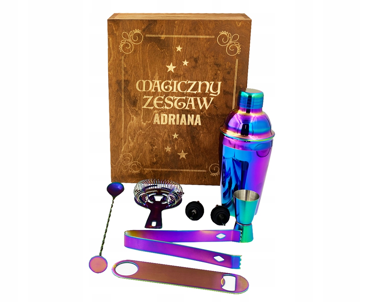 

Zestaw barmana 8 elementów drink bar -grawer