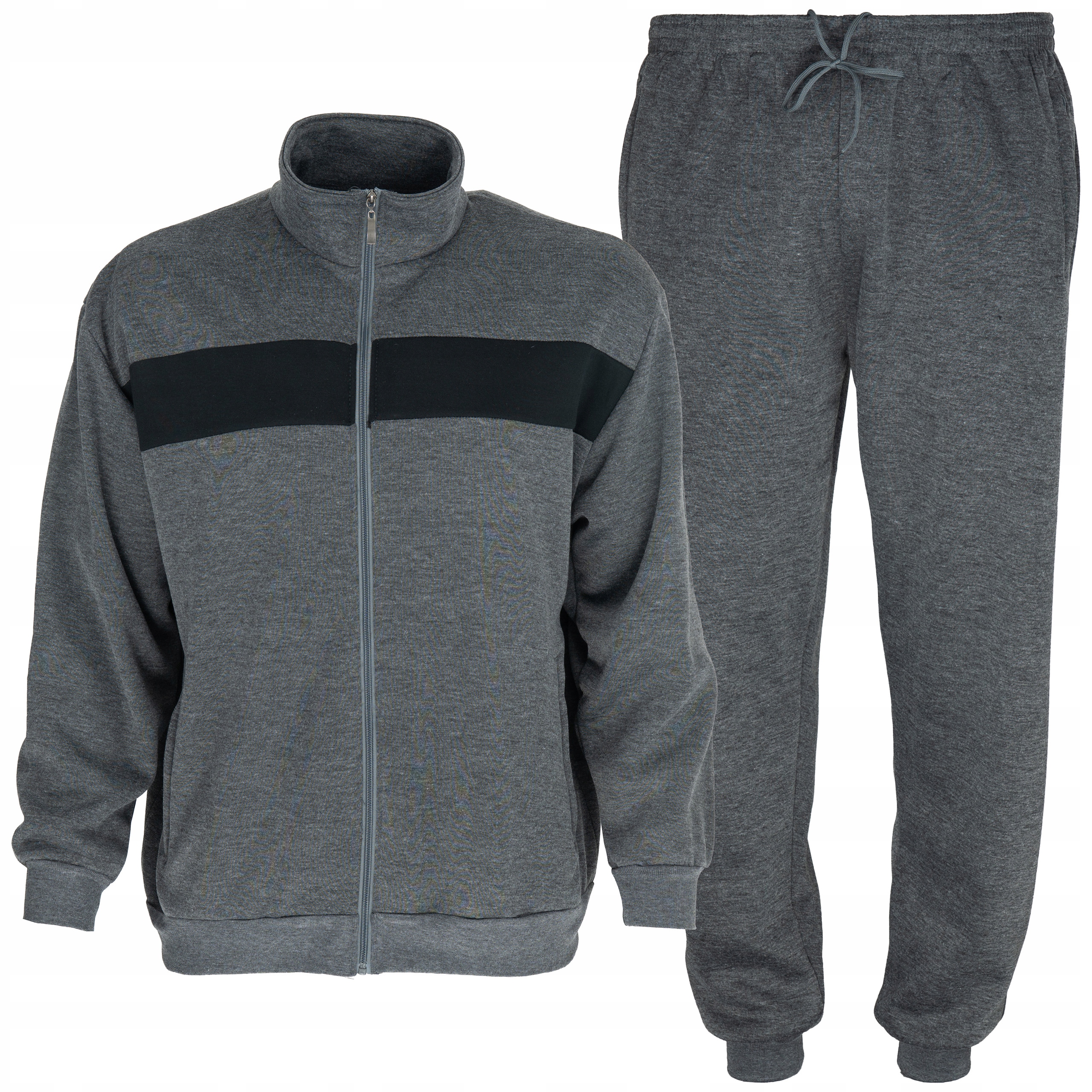 Dres męski ocieplony komplet dresy męskie Spodnie Bluza ciepły 4XL 5XL