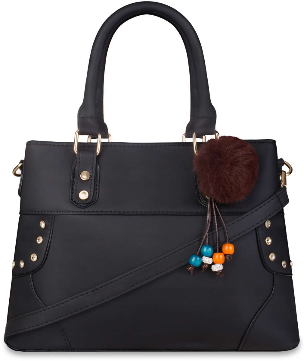 

Torebka Damska Na Ramię Crossbody Shopperka Czarna