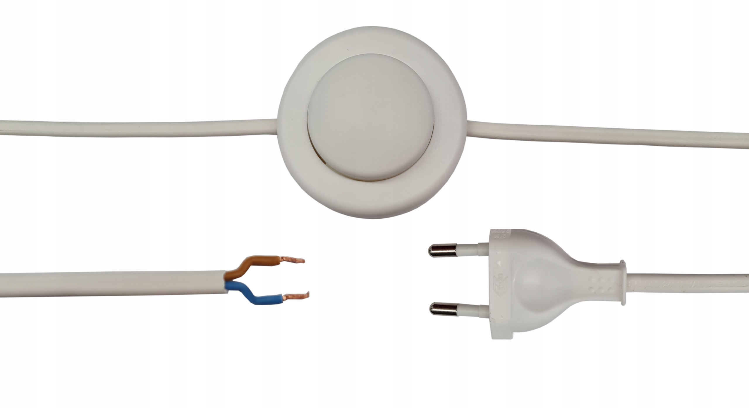 

Przyłącz kabel biały 3,5m 2x0,75 OMYp nożny