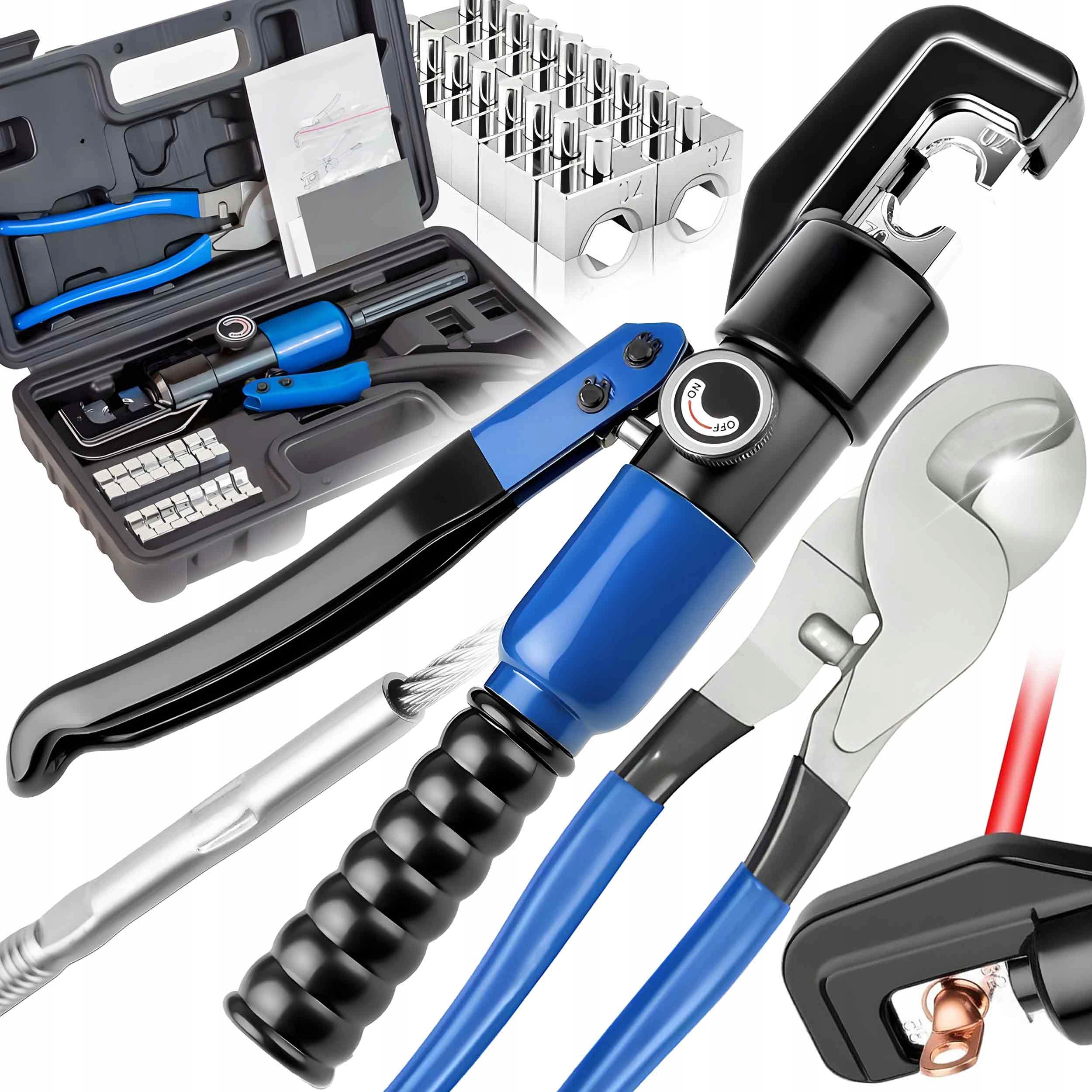 Lisovací Kleště Na Kabely Šestihranné Hydraulické Nůžky 2V1