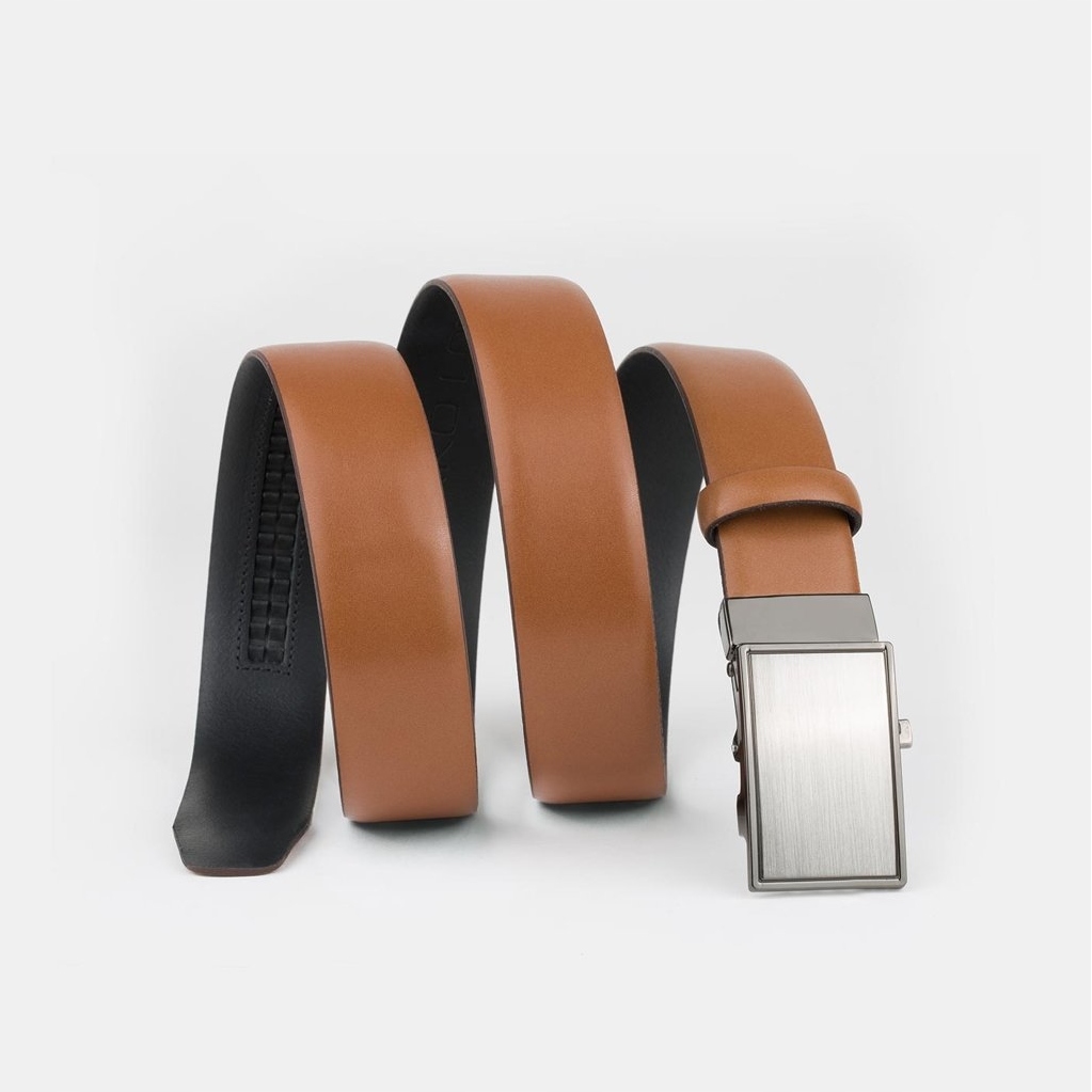 Světle hnědý pásek ze 100% kůže Pako Lorente vel