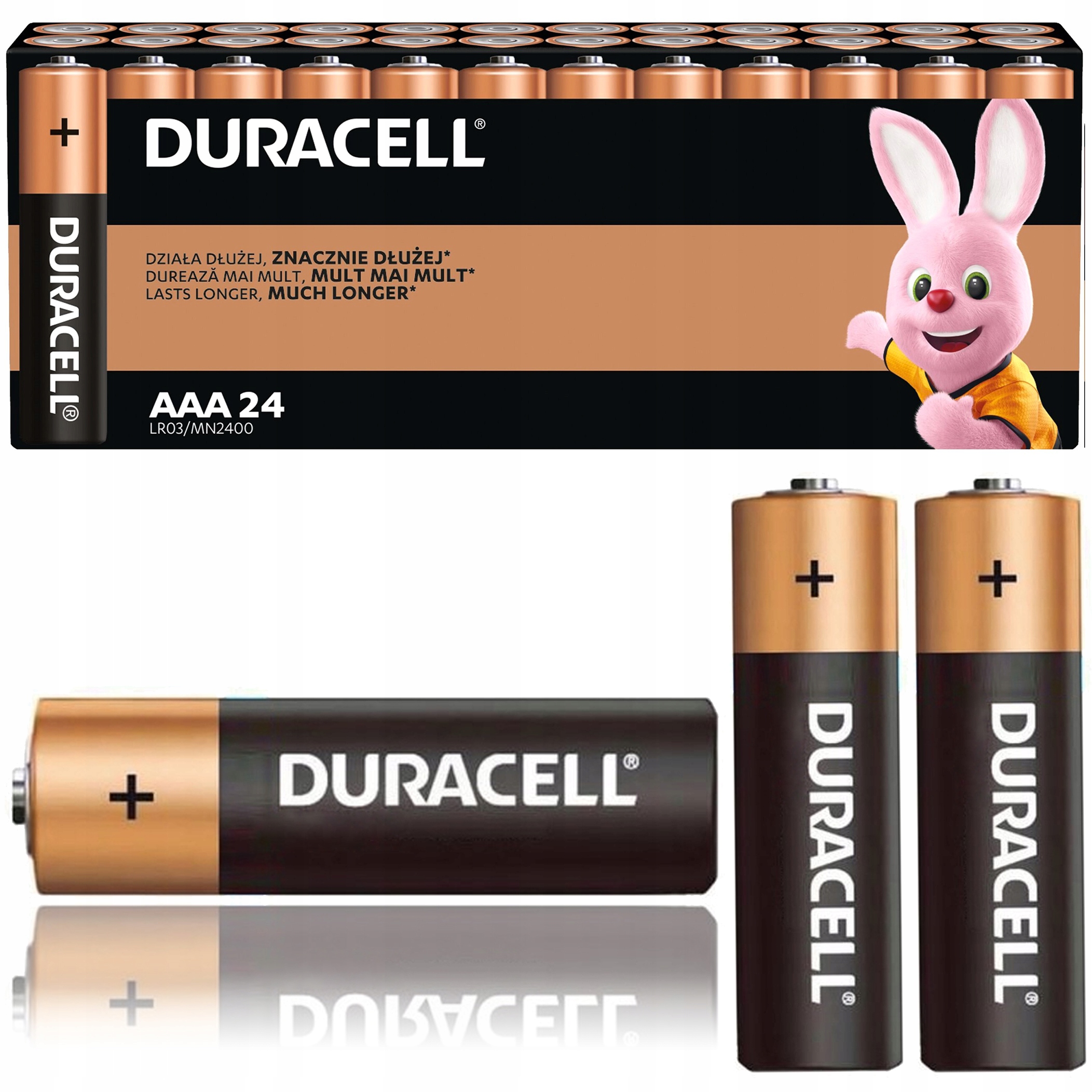 

Baterie Alkaliczne Paluszki Duracell LR03 Aaa x24