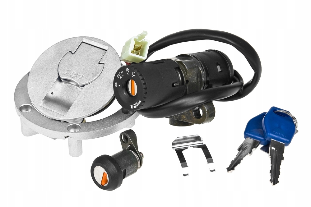 Stacyjka, korek wlewu paliwa, zamki - zestaw Vparts, MBK X-Power 50 03-12