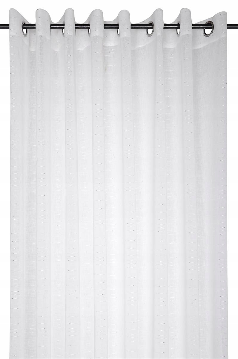 Záclona Bílá Na Kolečkách Na Průchodkách Metalické Zdobení 300 x 280 cm