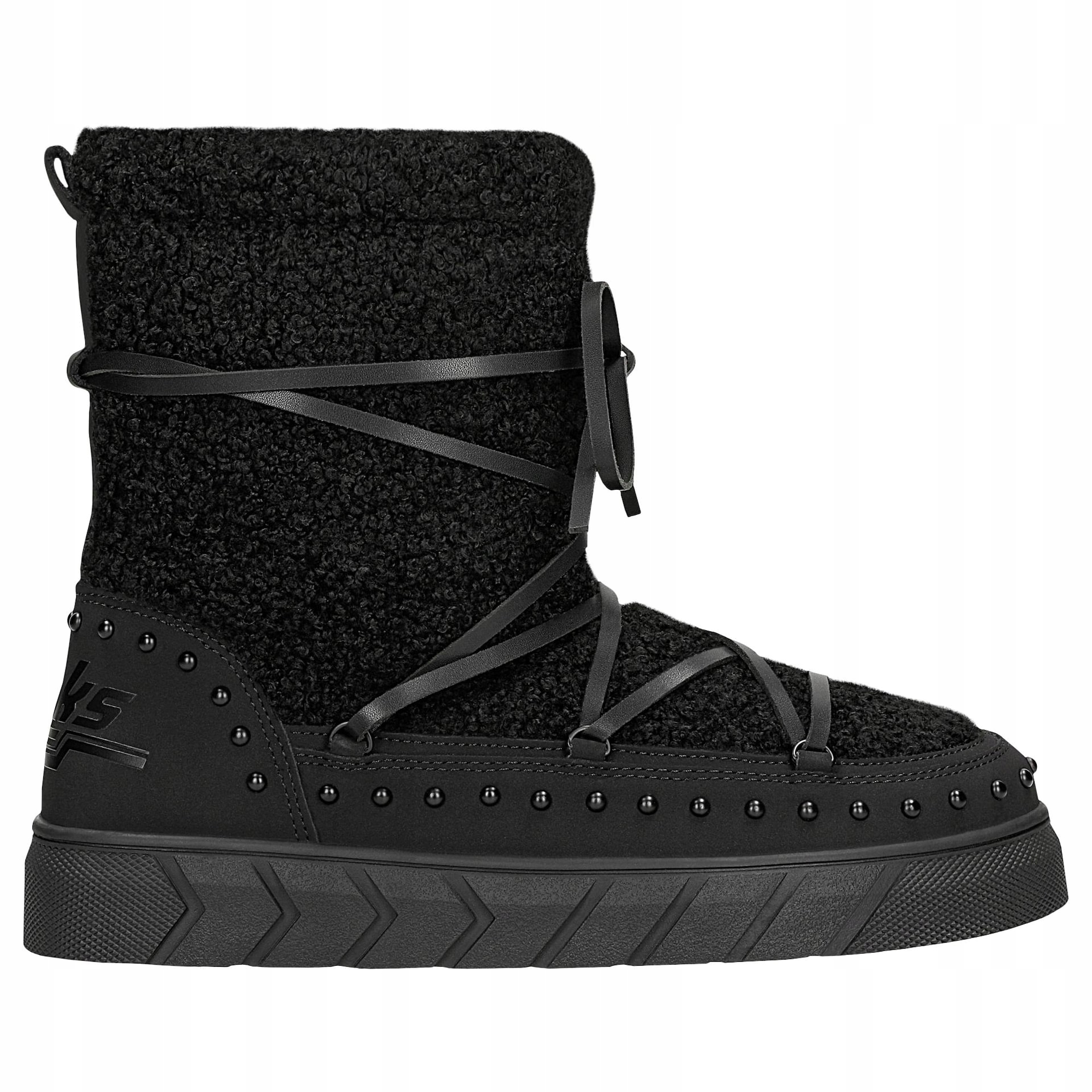 Relaks černé dámské sněhule s beránkovou kožešinou vel. 36