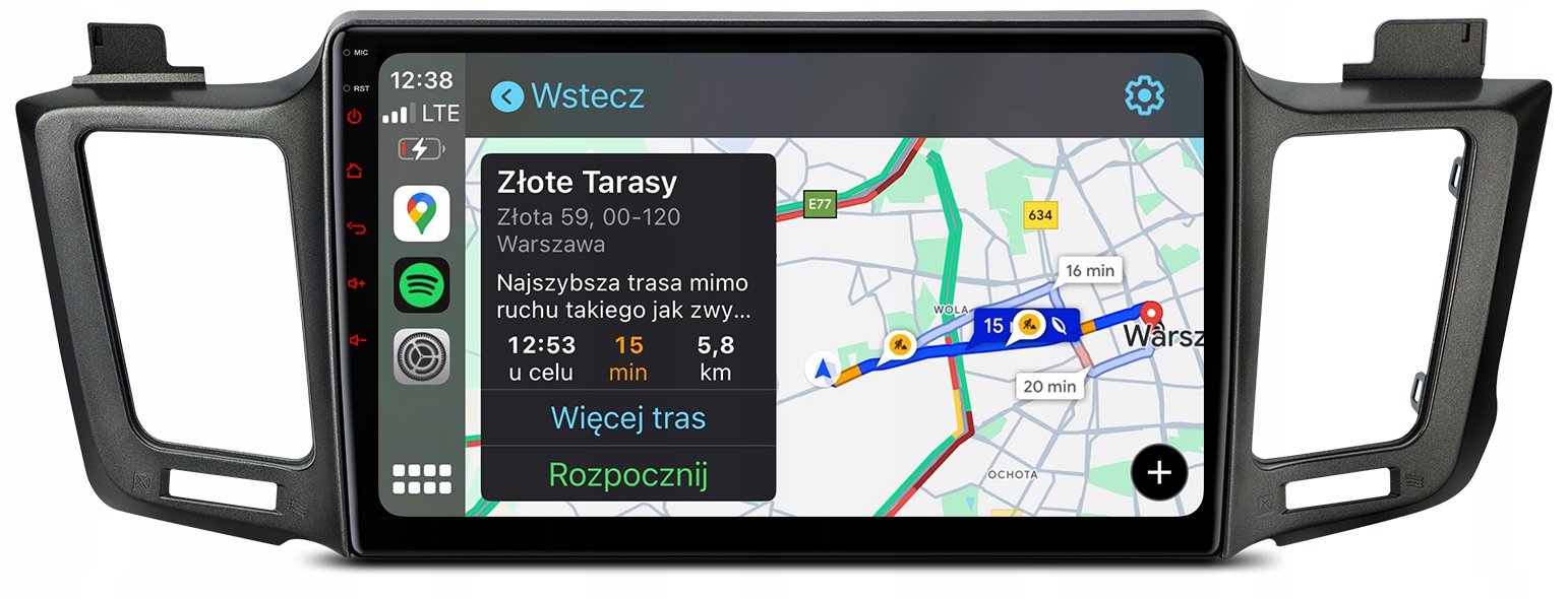 Toyota RAV4 2012-2018 Radio Nawigacja Android Apple Carplay Duduauto