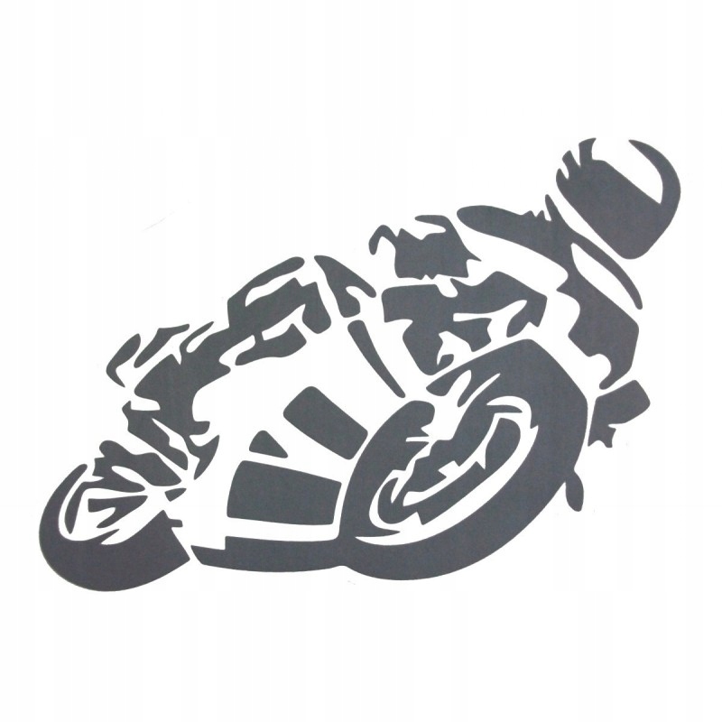 NAKLEJKA ŚCIGACZ ORYGINALNA NA SAMOCHÓD MOTO JASNA