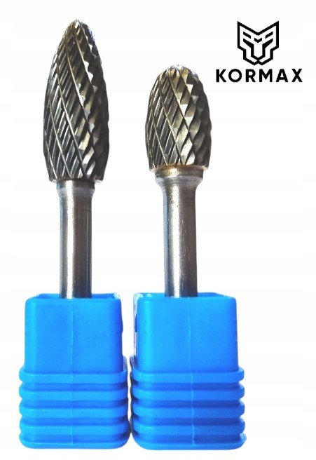 Sada 2ks Rychlootáčkový frézovací rotační pilník 10 mm s karbidovým plamenem ovál