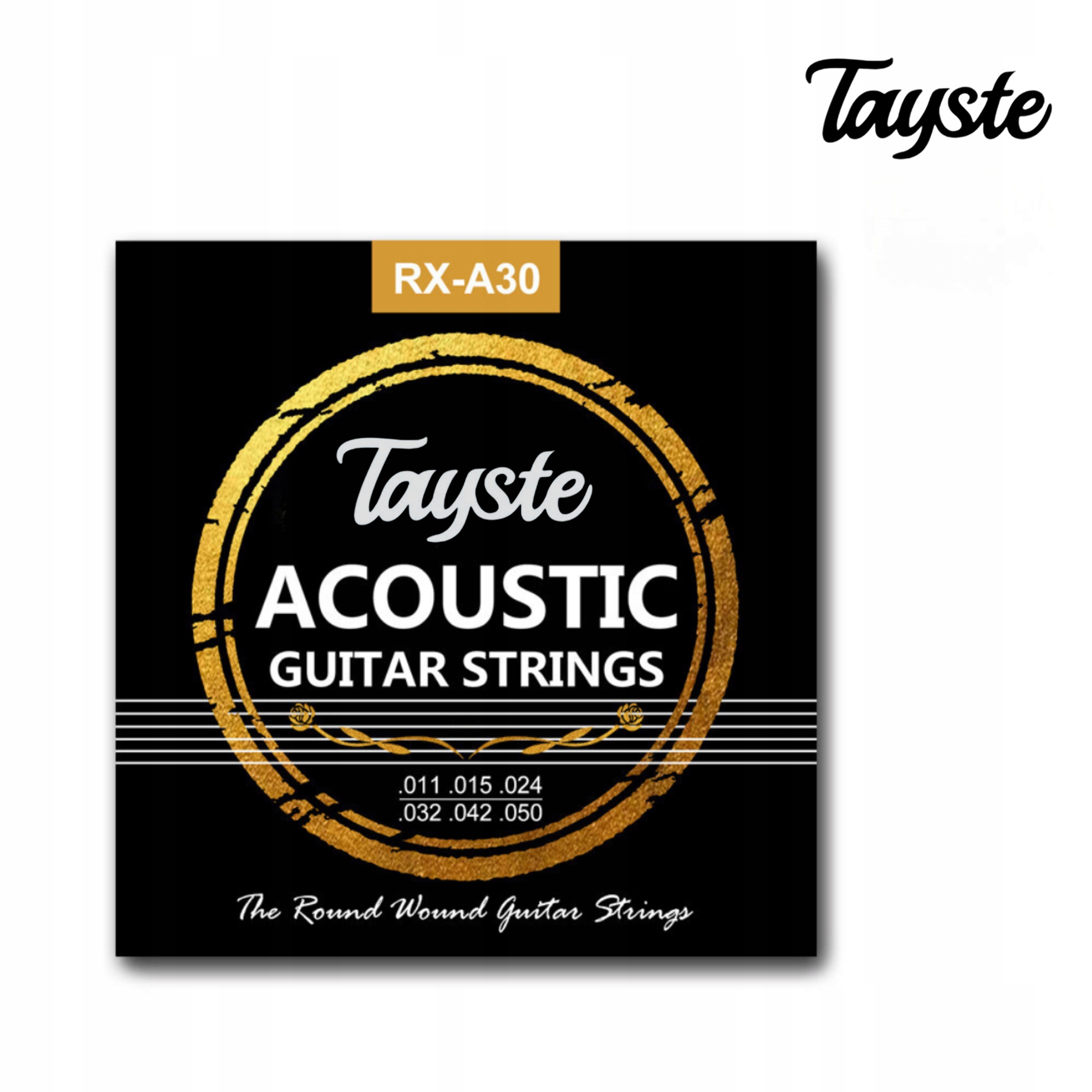 PROFESJONALNE STRUNY DO GITARY AKUSTYCZNEJ MIĘKKIE Tayste RX-A30 11-50
