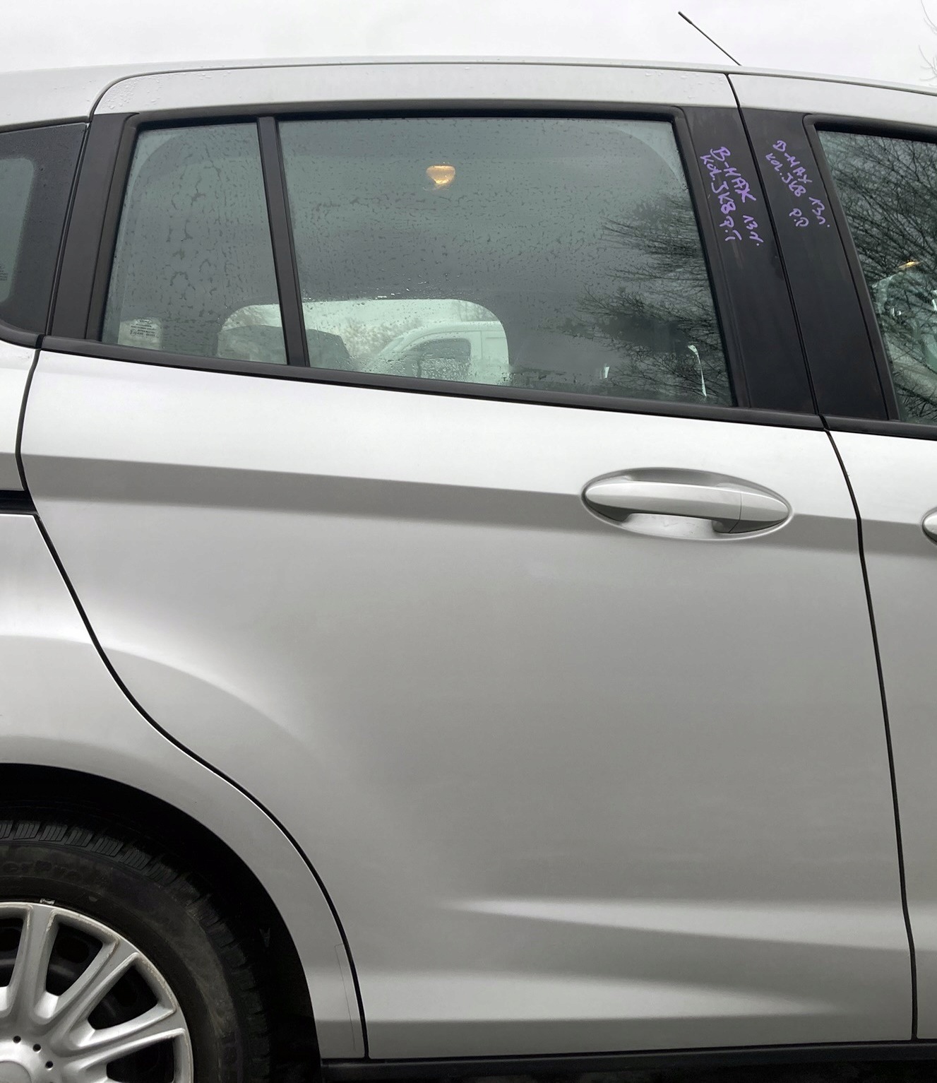 FORD B-MAX 13R door right rear part JK8 silver nice KMPL