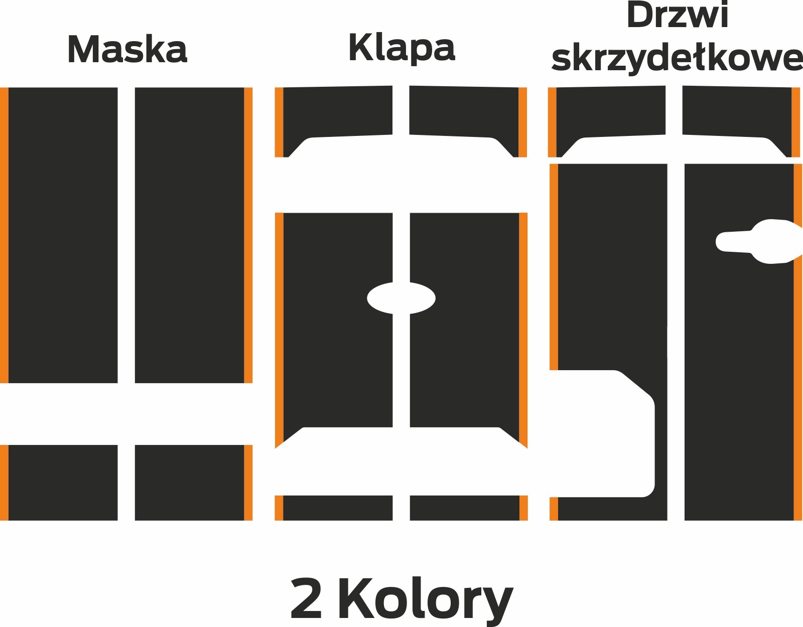 

Naklejki na maskę, tył Ford Transit Custom Tourneo