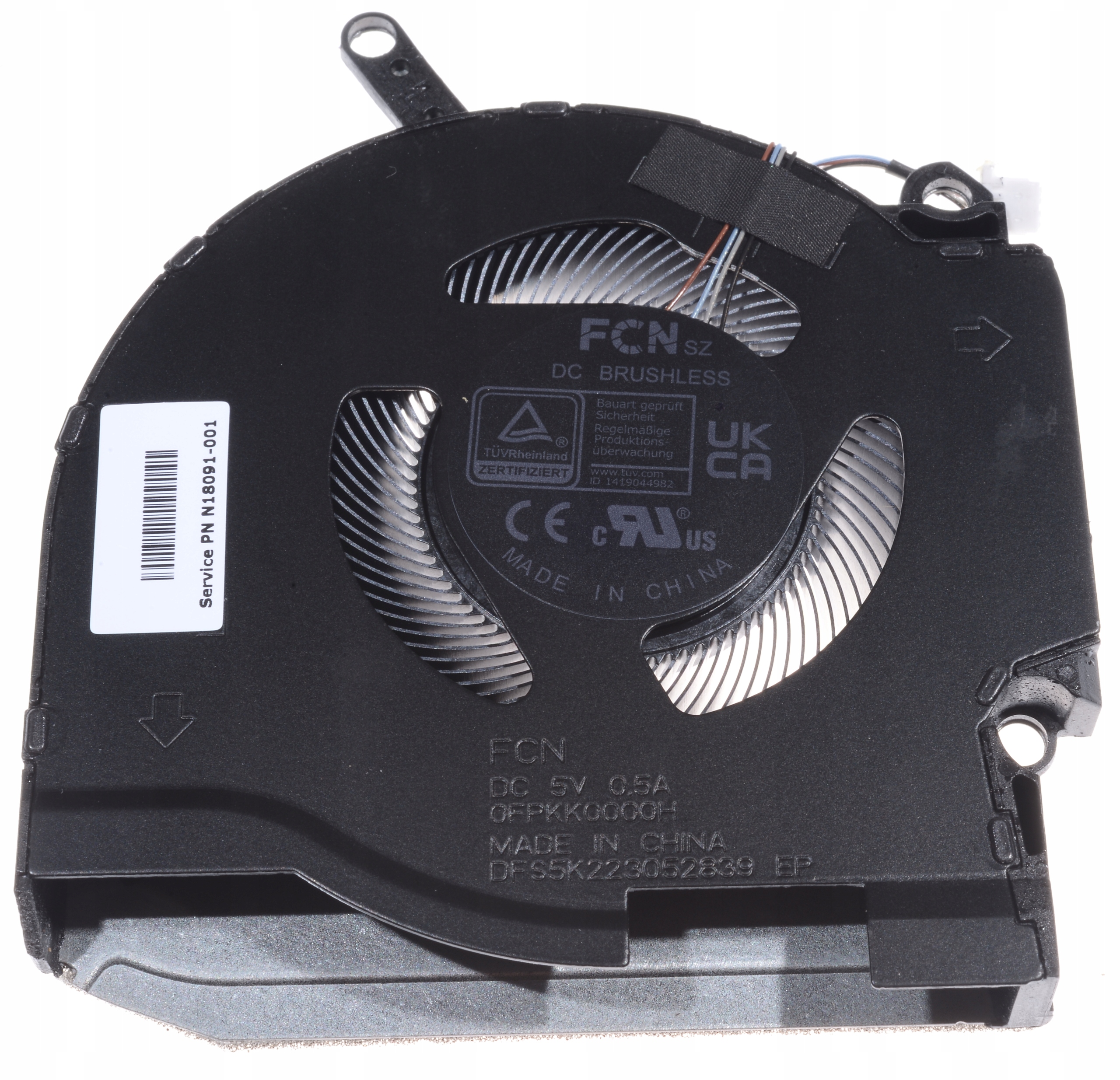 ventilátor Gpu 5V N18091-001 pro chladič N14084-001 Omen By Hp 16-n 16-k