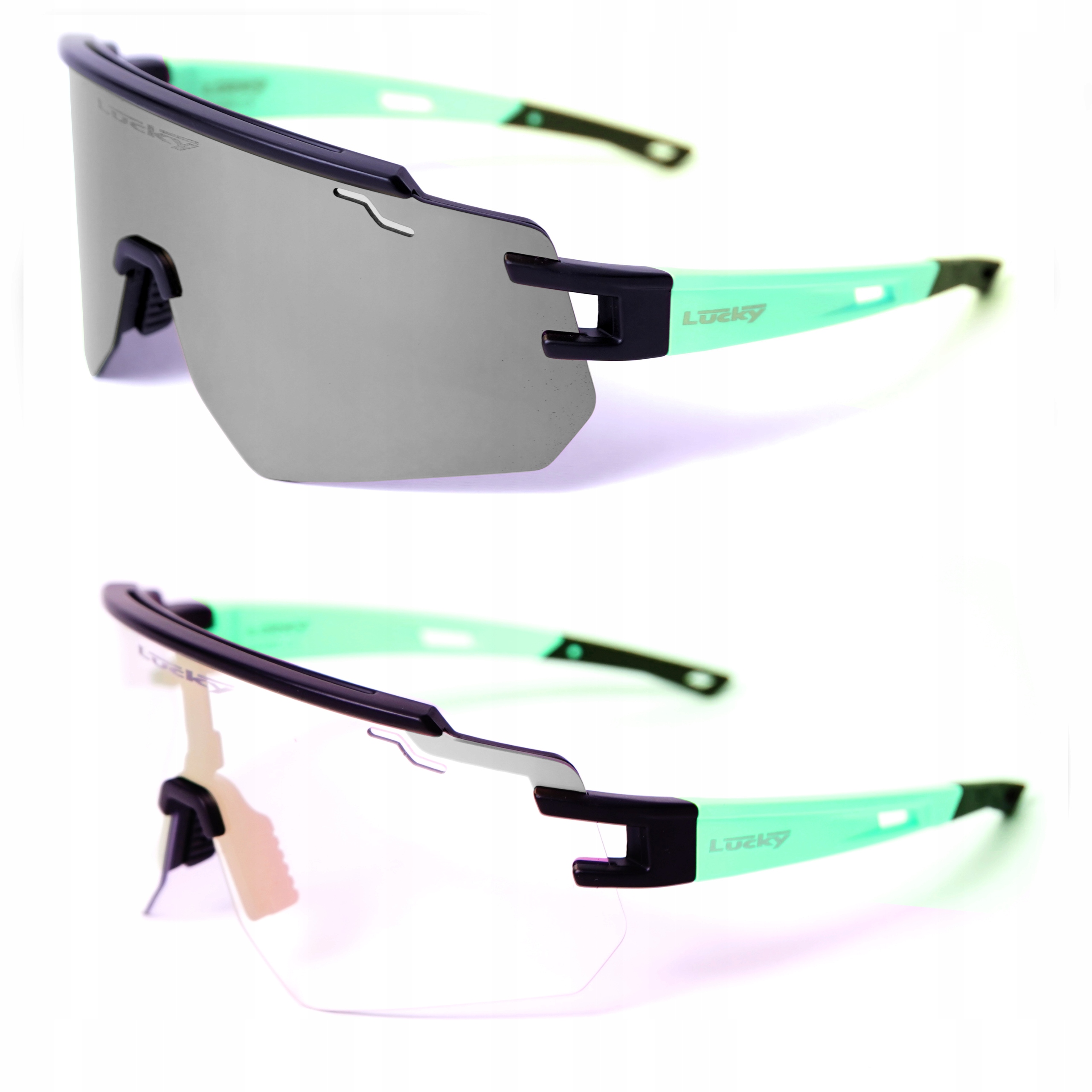 Fotochromatické Zrcadlové běžecké brýle na kolo, sportovní sluneční brýle